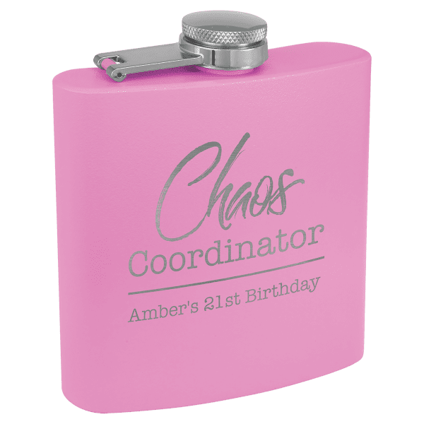 Powder Coated Flasks - Matte Light Purple