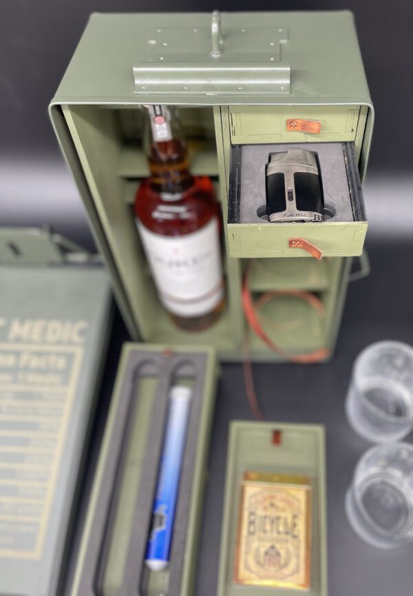 Gentlemen's Bug Out Box, Drawer with Genuine Xikar Lighter